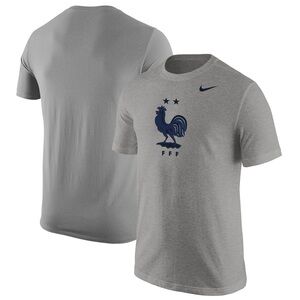 Men's Nike Heather Gray France National Team Core T-Shirt